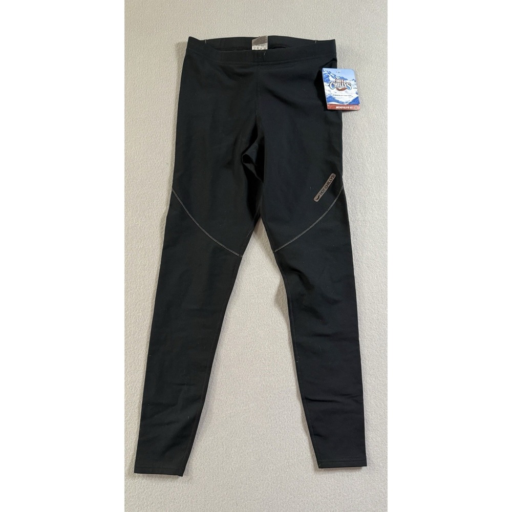 Hot Chillys NWT Men's Micro Elite XT Mountain Weight Base Layer Tight Gray Blk S